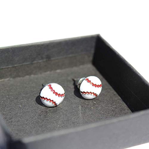 2 pairs of Baseball Stud Earrings (small)