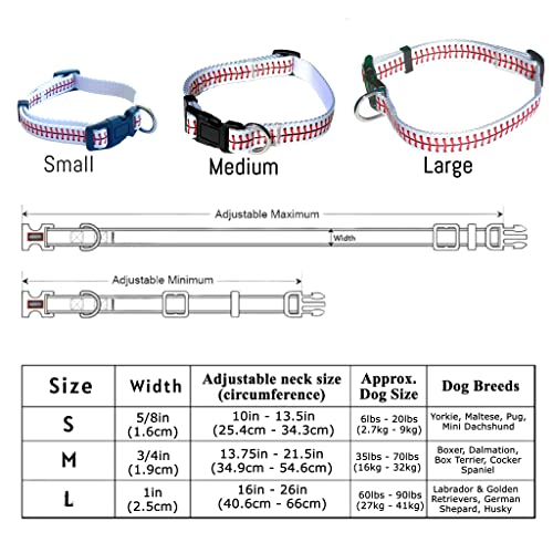 Ballpark Elite Baseball Dog Collar