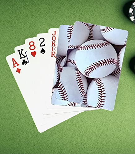 Baseball Deck of Playing Cards - 52 Cards + Jokers | Bridge Size Cards 3.5 inches x 2.25 inches