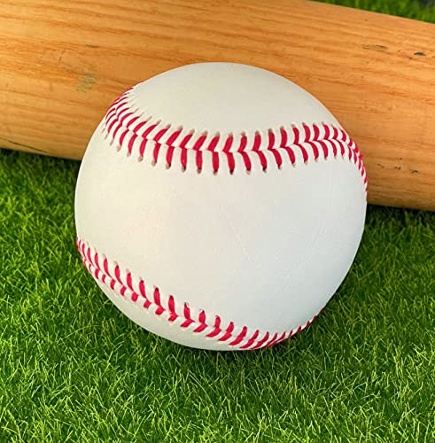 Blank Leather Baseball, Unmarked, Regulation Size & Weight: for Autographs, DIY, or Practice. Quality Stitching | One (1) Baseball