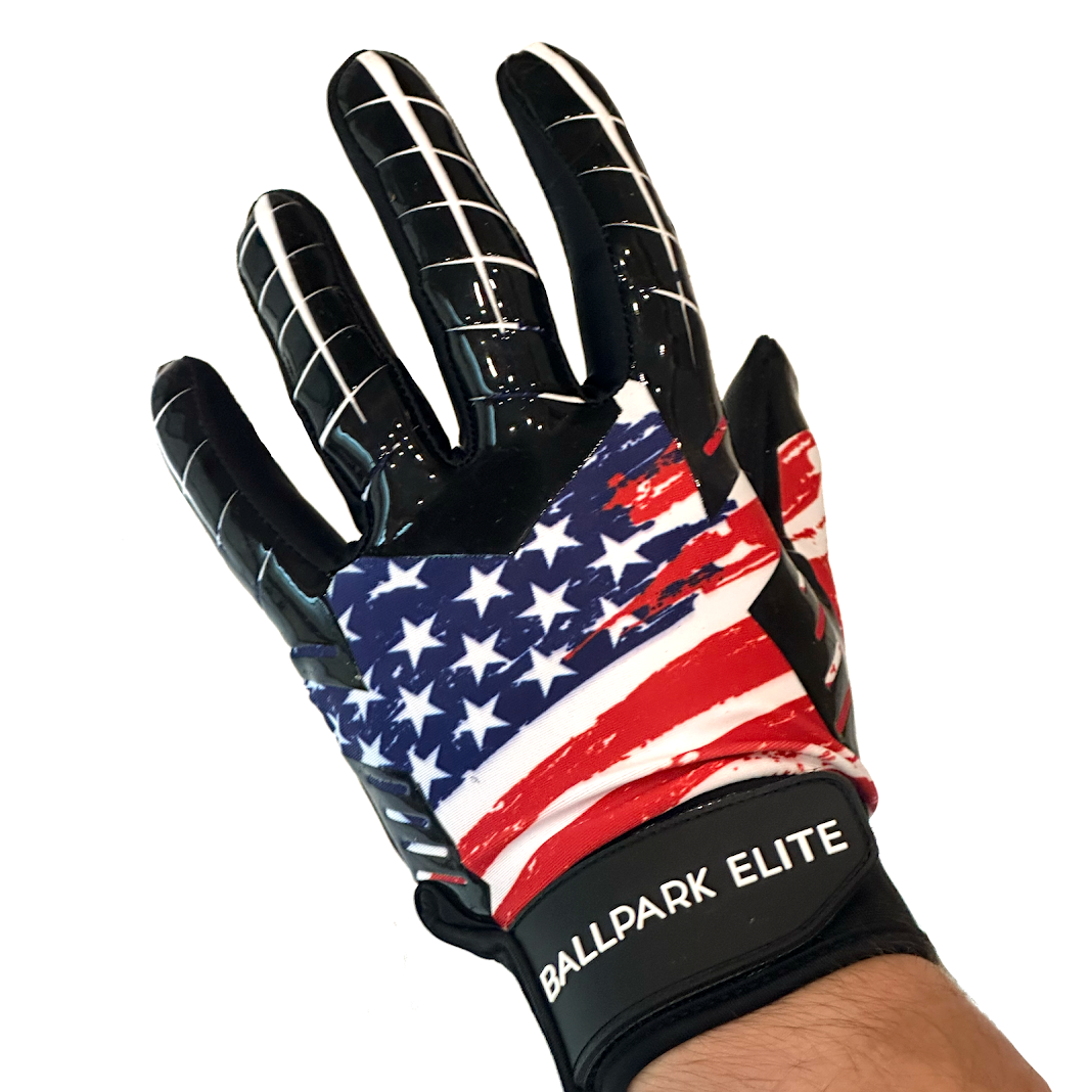 Under armour american flag top batting gloves