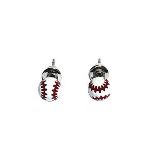 2 pairs of Baseball Stud Earrings (small)