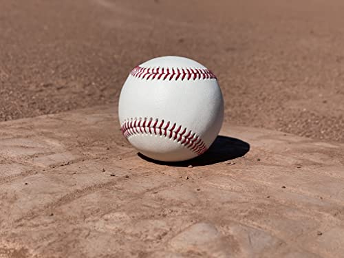 Blank Leather Baseball, Unmarked, Regulation Size & Weight: for Autographs, DIY, or Practice. Quality Stitching | One (1) Baseball