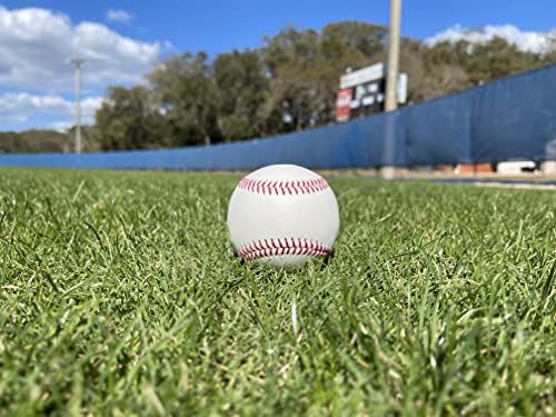 Blank Leather Baseball, Unmarked, Regulation Size & Weight: for Autographs, DIY, or Practice. Quality Stitching | One (1) Baseball