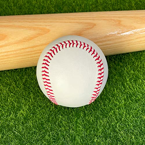 Blank Leather Baseball, Unmarked, Regulation Size & Weight: for Autographs, DIY, or Practice. Quality Stitching | One (1) Baseball